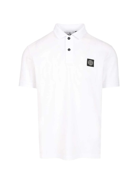 Tricou Polo Stone Island alb