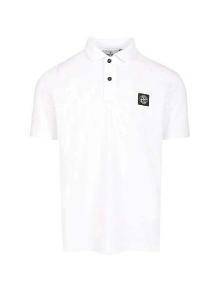 Tricou Polo Stone Island alb