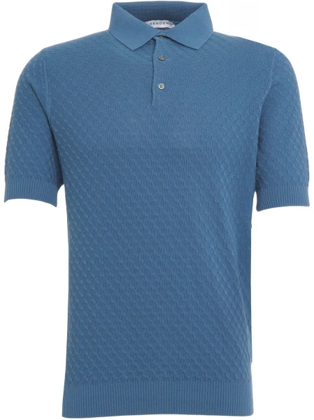 Tricou Polo Textured knit polo shirt