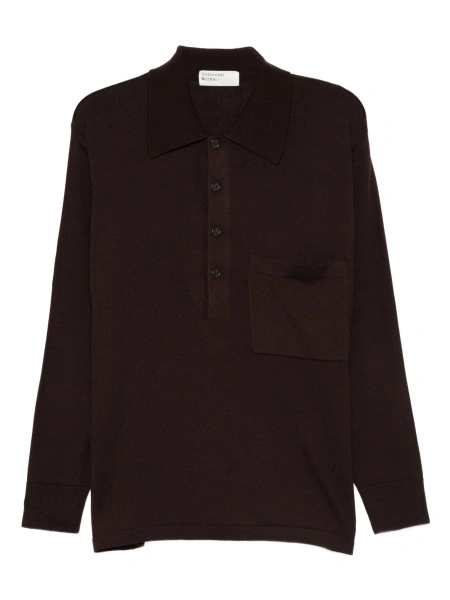 Tricou Polo UNIVERSAL WORKS maro