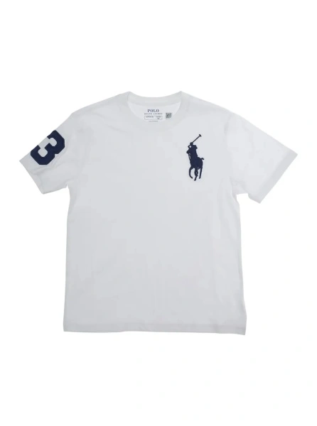 Tricou Ralph Lauren alb din bumbac 'Pony'