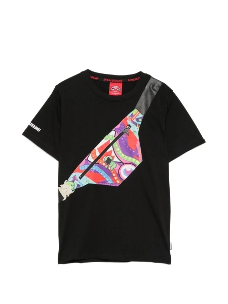 Tricou Sprayground negru din bumbac