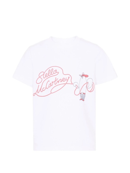 Tricou Stella McCartney alb din bumbac