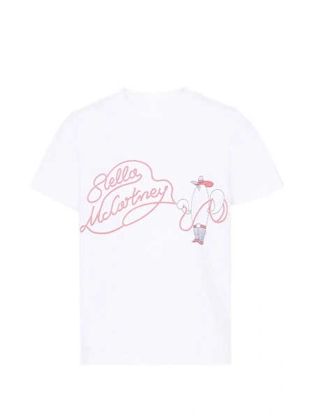 Tricou Stella McCartney alb din bumbac