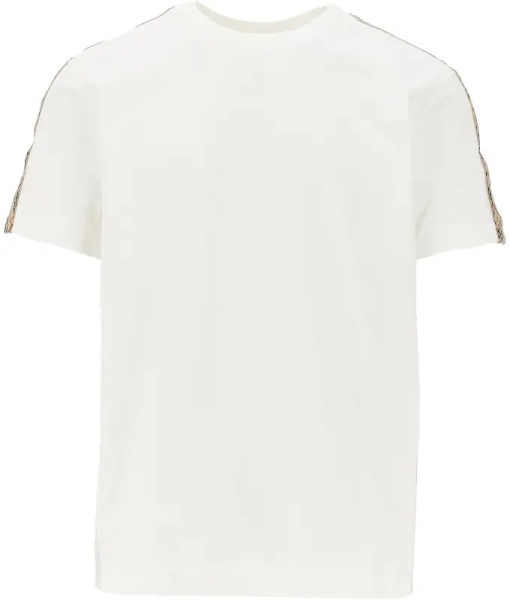 Tricou T-shirt with Check trimmings