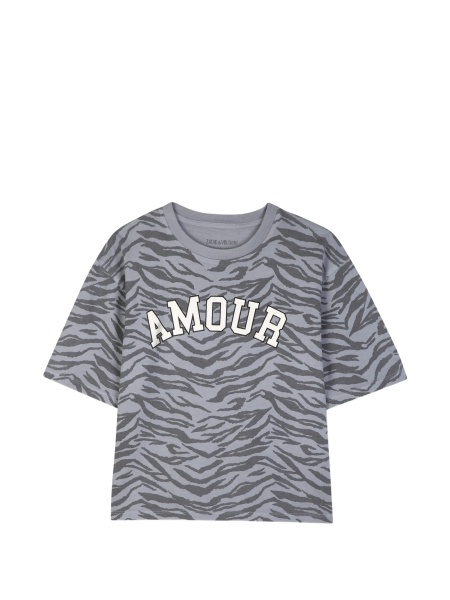 Tricou Zadig & Voltaire gri din bumbac organic