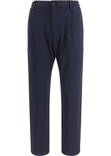 Trousers with an elasticated waistband