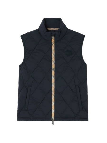 Vesta Burberry albastra din poliamida
