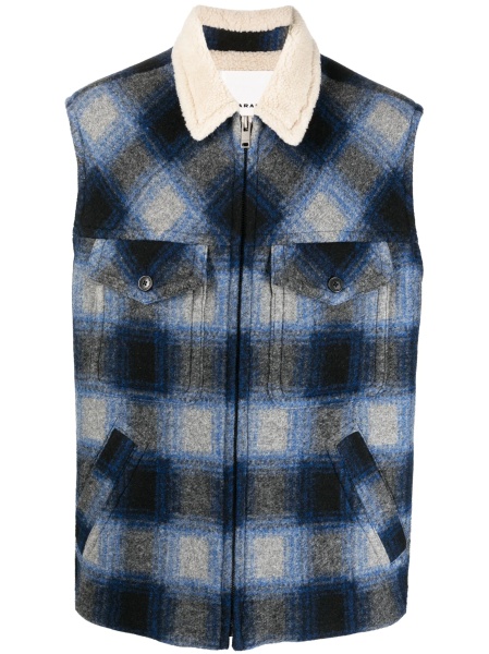 Vesta Isabel Marant albastra din polyester si acrilic