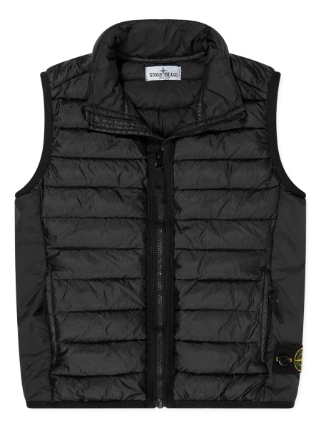 Vesta Stone Island neagra din poliester reciclat