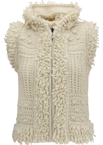 Vesta Wool and alpaca hooded Gilet