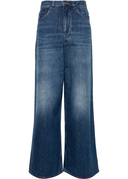 Wide-Leg Denim Jeans