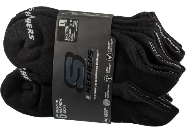 6pk Unisex 1/2 Terry Crew Socks