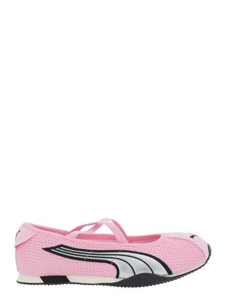 Balerini 'H Street' Pink Ballet shoes with Logo on the Front and Side and Mesh Inserts in Tech Fabric for Women