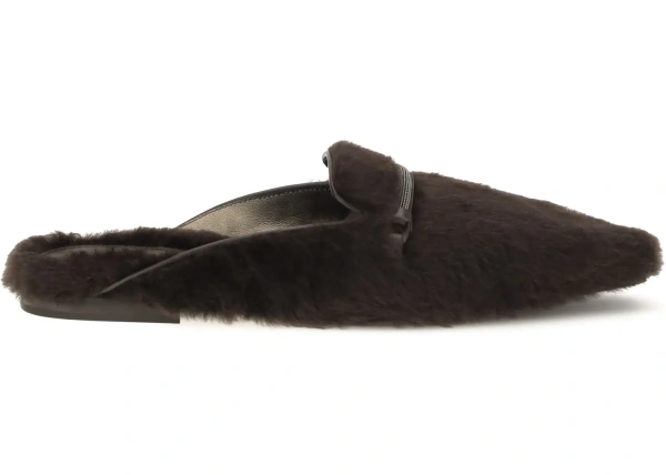 Balerini Shearling Ballerinas with Precious Bar