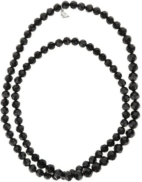 Bijuterii Multifaceted beads long necklace