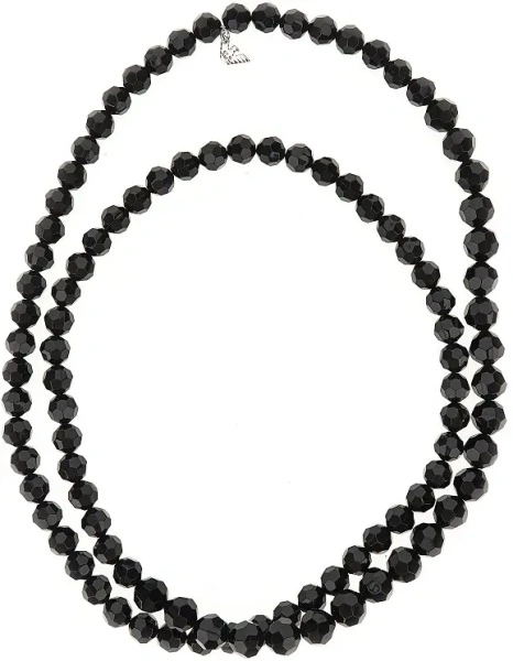 Bijuterii Multifaceted beads long necklace