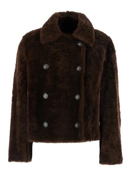 Blanuri CROPPED DOUBLE BREASTED SHEARLING