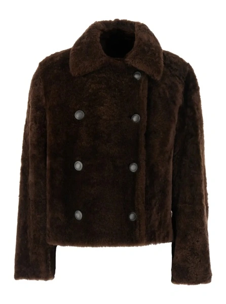 Blanuri CROPPED DOUBLE BREASTED SHEARLING