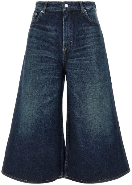 Blugi Alaïa albastri din denim