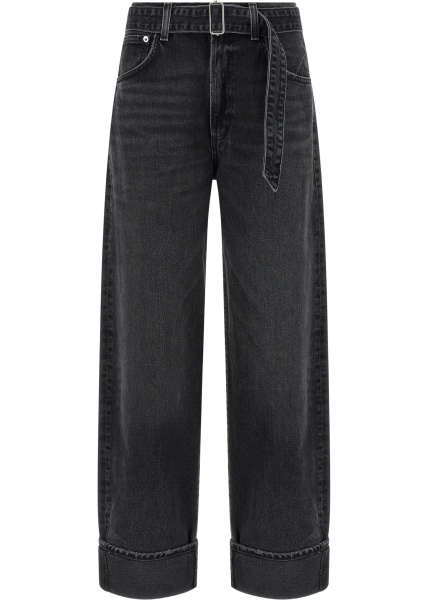 Blugi Cuffed Taper wide Jeans