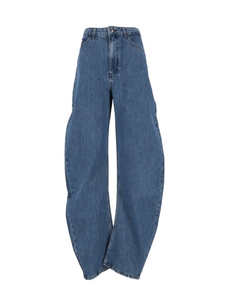 Blugi DRAPED BARREL LEG JEANS Medium blue denim (Regular fit)