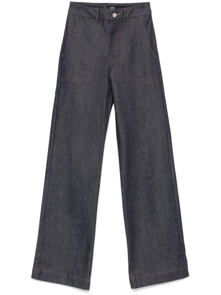 Blugi drepti A.P.C. albastri
