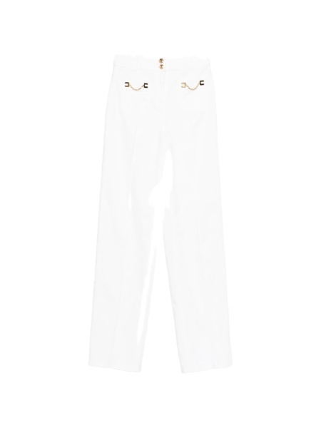 Blugi drepti Elisabetta Franchi albi
