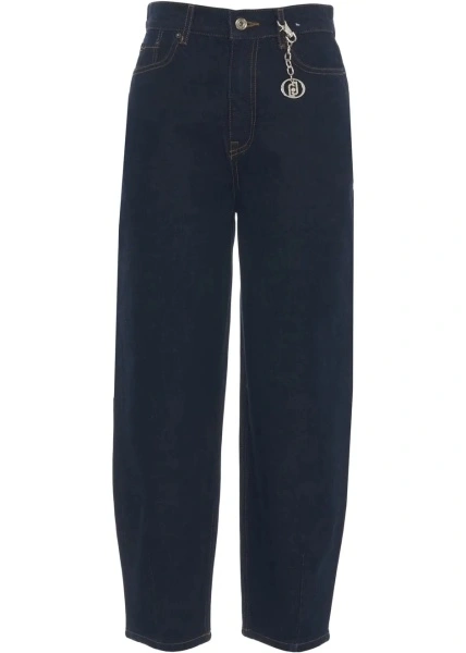 Blugi drepti Liu Jo Blue Denim albastri din bumbac
