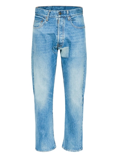 Blugi drepti Maison Margiela albastri