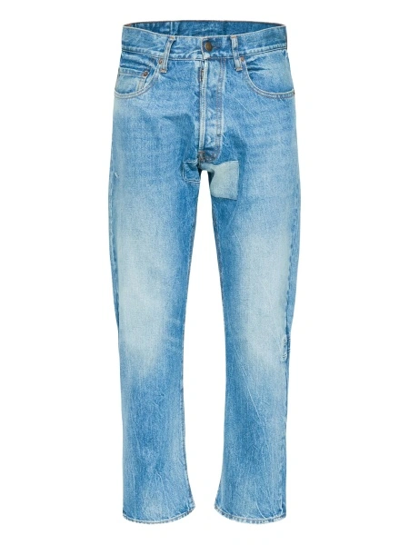 Blugi drepti Maison Margiela albastri