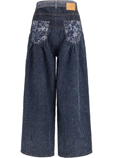Blugi Embroidered Corset balloon Jeans