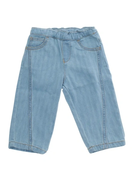 Blugi EMPORIO ARMANI KIDS albastri din denim