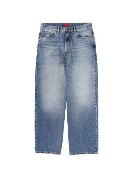 Blugi evazati Hugo Boss albastri