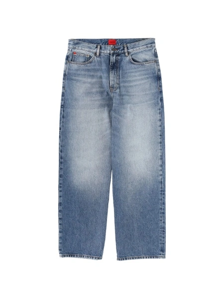 Blugi evazati Hugo Boss albastri