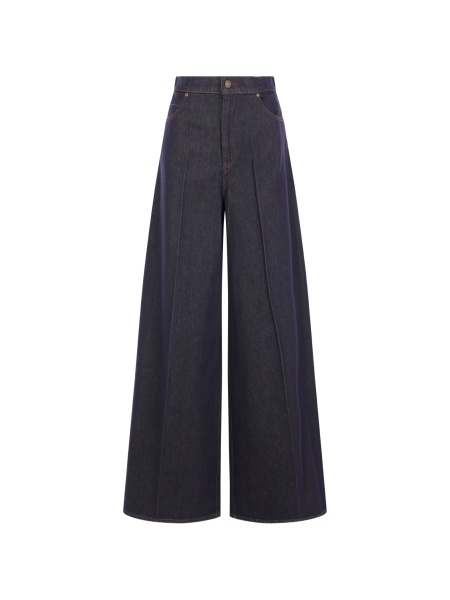 Blugi evazati Max Mara albastri