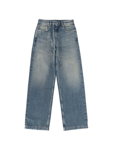 Blugi evazati Rick Owens albastri
