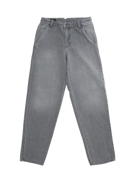 Blugi Grey jeans with elasticated waist and embroidery on the back in denim boy