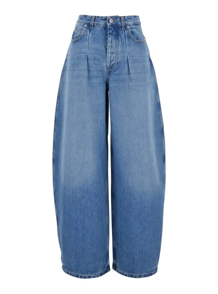 Blugi JACQUEMUS albastri din denim 'OVALO'