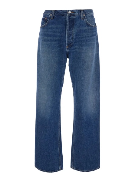 Blugi 'Magnus' blue jeans with logo patch on the back in denim for men