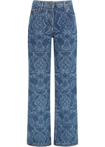 Blugi Ornamental jacquard denim Jeans