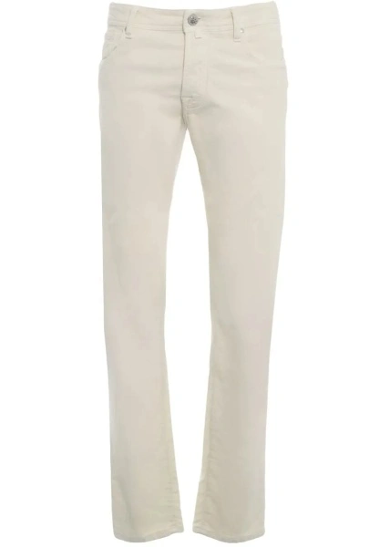 Blugi slim fit Jacob Cohen albi