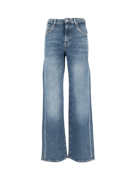 Blugi STOVEPIPE STRAIGHT Avenue With Side Studs