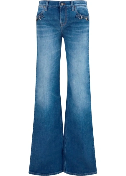 Blugi Stretch cotton Jeans with Horsebit