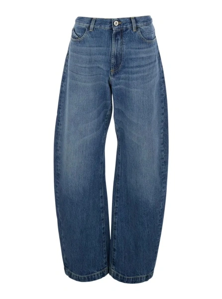 Blugi THE ATTICO albastri din denim