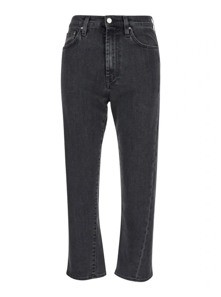 Blugi TOTEME gri din denim