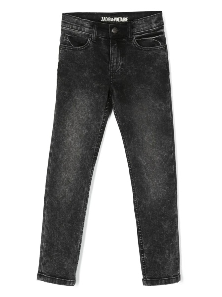 Blugi Zadig & Voltaire negri din spandex/elastan si polyester