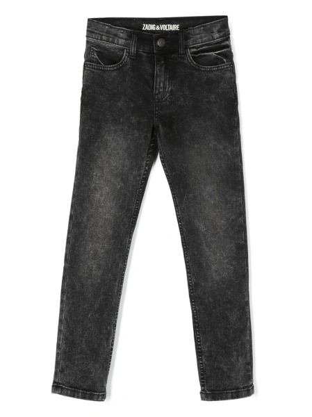 Blugi Zadig & Voltaire negri din spandex/elastan si polyester