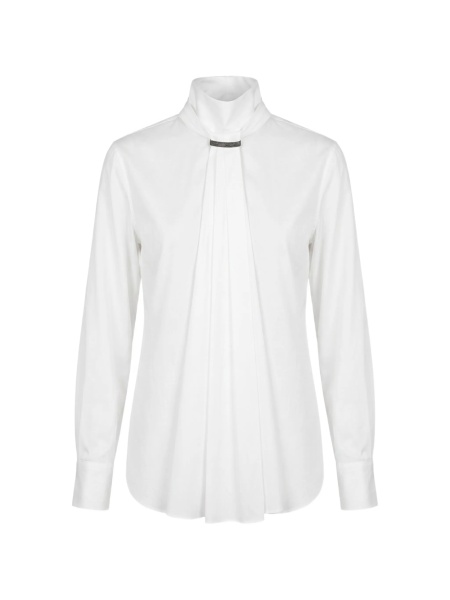 Bluza Brunello Cucinelli alba din bumbac