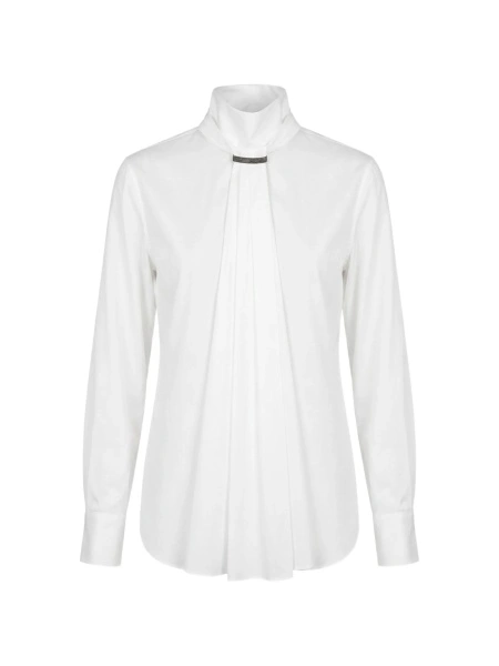 Bluza Brunello Cucinelli alba din bumbac